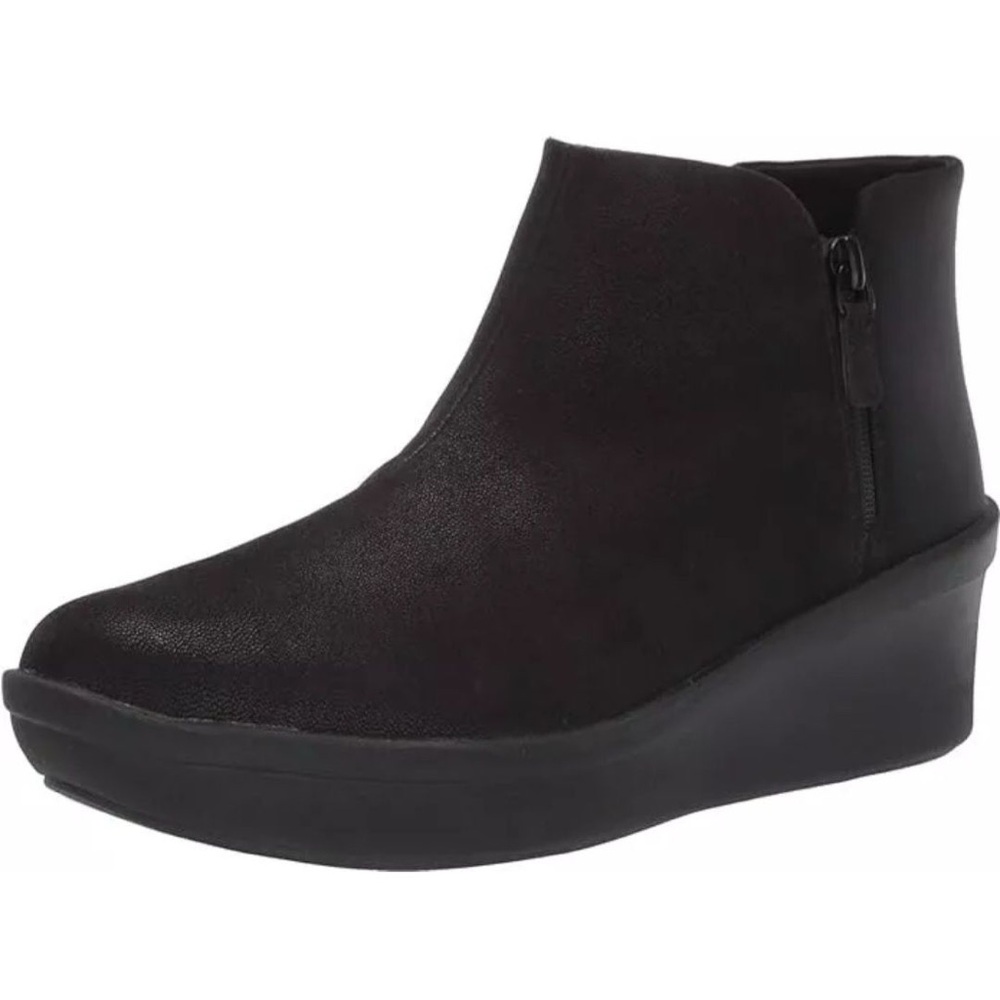 Clarks Step Rose Up Ankle Boot Black Women's 7.5 Cloudsteppers